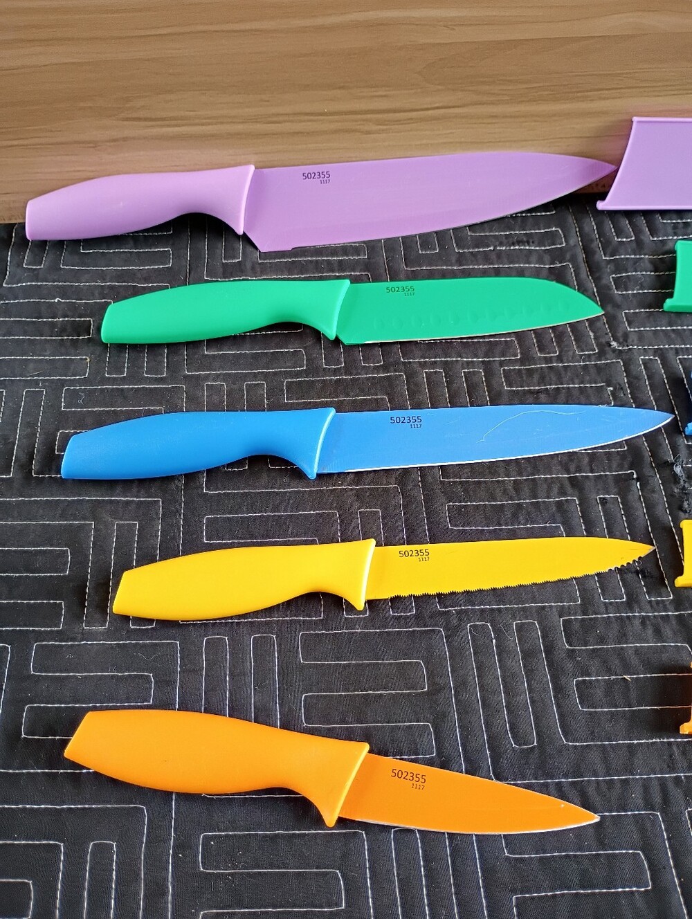 Cuisinart Colorful Knife Set - Pink, Green, Blue, Yellow, Orange - Picture 4 of 9